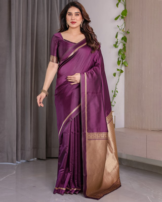 THE PRIVATE LABLE Printed Banarasi Art Silk Saree(Multicolor)