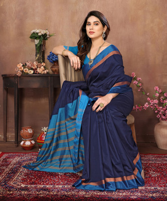 KITKET FASHION Woven Kanjivaram Pure Silk Saree(Magenta)