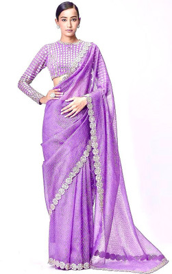 RUPAL CREATION Embroidered Berhampuri Georgette Saree(Multicolor)