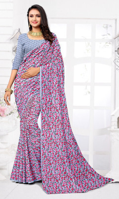 Panchvati NX Floral Print Daily Wear Georgette Saree(Multicolor)