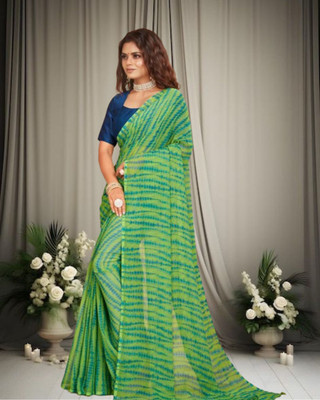 Jayu Embroidered Bollywood Georgette Saree(Green)