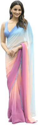 Sidhidata Digital Print Bollywood Georgette Saree(Multicolor)