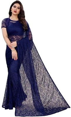 Sima Devi Embroidered Daily Wear Net Saree(Multicolor)