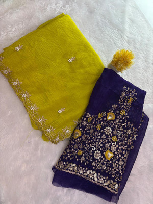 Sita Embellished, Embroidered Bollywood::Chanderi::Baluchari Chanderi Saree(Green)
