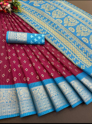 ZARISTACREATION Woven Bollywood Cotton Silk Saree(Multicolor)
