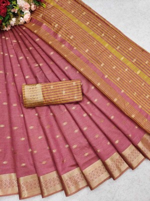 Gajal Self Design Kanjivaram Pure Cotton, Cotton Silk Saree(Magenta)