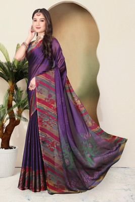 Magneitta Printed, Floral Print Daily Wear Chiffon, Georgette Saree(Multicolor)