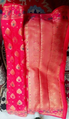 Yug Dyed Banarasi Crepe Saree(Pink)