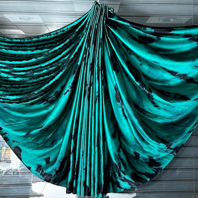 Bombey Velvat Fab Printed Chettinadu Art Silk, Silk Blend Saree(Green)