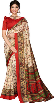 Priyashi Self Design Bollywood Art Silk Saree(Red)