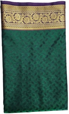 ANAYA Embroidered Handloom Cotton Silk Saree(Light Blue)