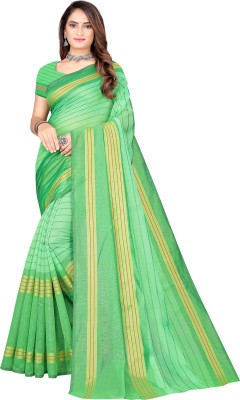 Guru Alankar Printed Daily Wear Georgette Saree(Light Blue)