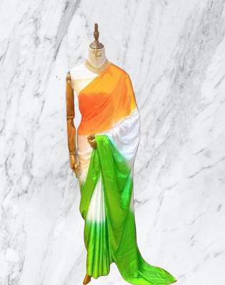 SHREEKARNIKA FASHION Digital Print Bollywood Art Silk Saree(White)