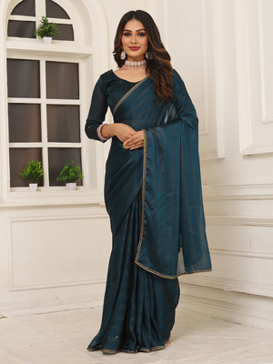 maayro Self Design Bollywood Tussar Silk Saree(Multicolor)
