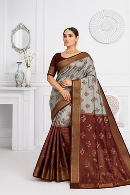 SIRINIKAA FASHIONS Woven Bollywood Art Silk Saree(Green)