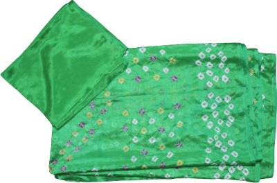 shrishivam Printed Daily Wear Art Silk, Cotton Silk Saree(Green)