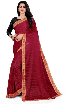 Julee Embroidered Bollywood Lycra Blend Saree(Maroon)