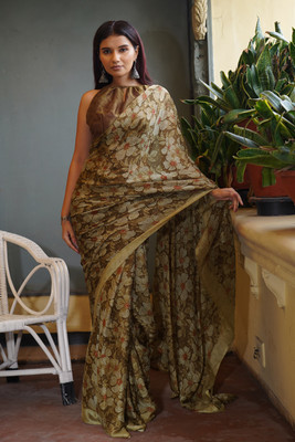 MIRCHI FASHION Floral Print Daily Wear Chiffon, Georgette Saree(Pack of 2, Multicolor)