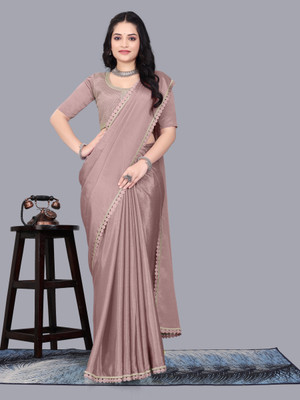 ISHA TRADE Embellished Bollywood Georgette Saree(Gold)