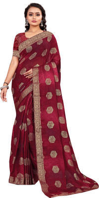 Ridham Sarees Digital Print Bollywood Chiffon Saree(Magenta)