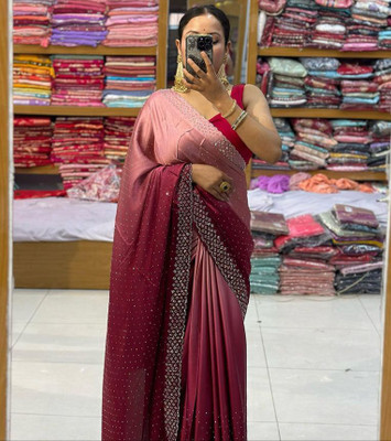 NITYA Self Design Banarasi Chiffon Saree(Black)