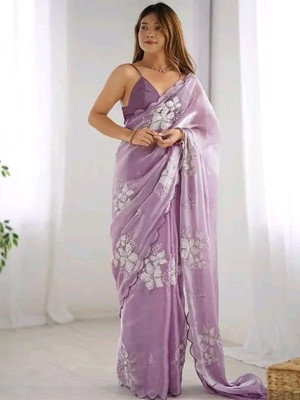 shiv creation Embroidered Bollywood Jimmy choo Saree(Magenta)