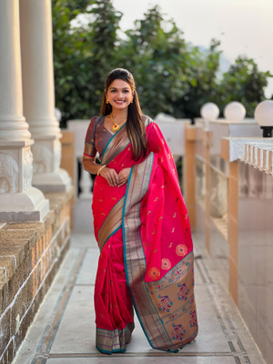 Yogik Creation Printed Banarasi Art Silk Saree(Multicolor)