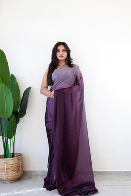 Divastri Digital Print Bollywood Georgette Saree(Purple)