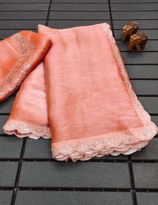 Mikhu Shop Organza Self Design Blouse Material