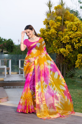 Aarunika SBT Digital Print Bollywood Art Silk Saree(Multicolor)