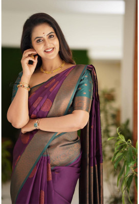 Mukund Pure Silk Printed Blouse Material