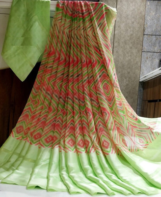 Javeri Printed Bollywood Lycra Blend Saree(Multicolor)