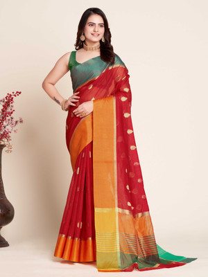 Divastri Printed Bollywood Art Silk Saree(Red)