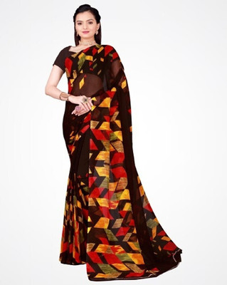 Suali Self Design Bollywood Georgette Saree(Multicolor)