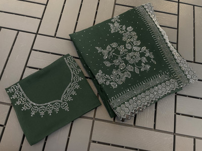 VarniRaaj Fashion Embellished Bollywood Jimmy choo Saree(Green)