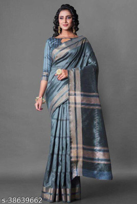 SANJAY GANGWANI Self Design Banarasi Net Saree(Maroon)