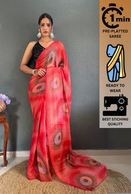 YANKITA Embellished Daily Wear Georgette Saree(Green)