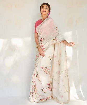 SHRIMAY Woven Kanjivaram Silk Blend Saree(Multicolor)