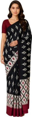 Sareestri Geometric Print Daily Wear Pure Cotton Saree(Multicolor)