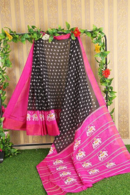 Saadhvi Self Design Bollywood Art Silk Saree(Black)