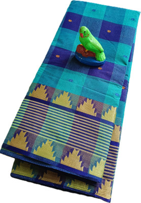 Maasaree Woven Tant Pure Cotton Saree(Multicolor)