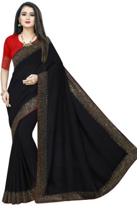 SHAKTIJEN ENTERPRISE Embellished Bollywood Chanderi Saree(Black)