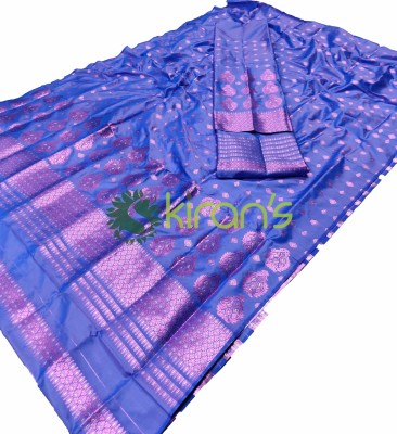 Skiran's Woven Mekhela Chador Polyester Saree(Multicolor)