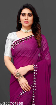 LADYSUTRA Self Design Bollywood Georgette Saree(Multicolor)