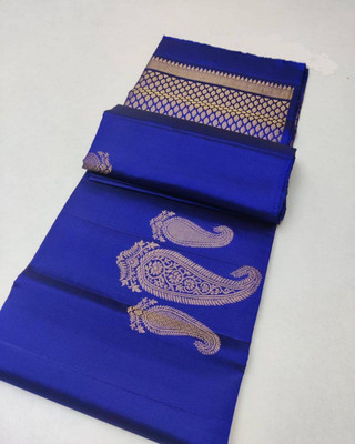 KRIYANSH Woven Bollywood Jacquard, Art Silk Saree(Blue)