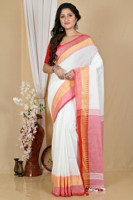SSK Digital Print Bollywood Handloom Pure Cotton Saree(Multicolor)