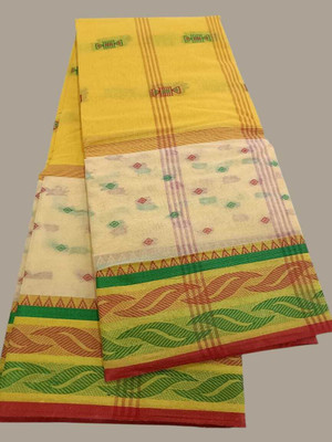 ssareehouse Self Design, Woven Tant Pure Cotton Saree(Grey)
