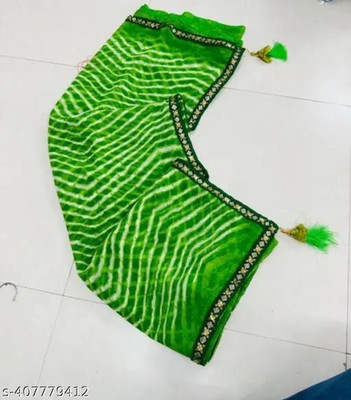 Metro Textiles Printed Leheria Georgette Saree(Multicolor)