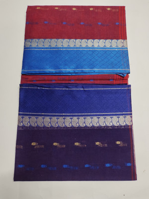 Tm taant saree Self Design Tant Pure Cotton Saree(Green)