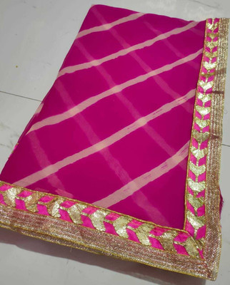 Neelkanth Ent Embellished Handloom Chiffon Saree(Pink)
